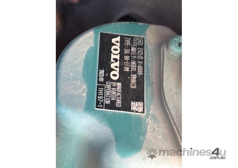 caption 2022 Volvo ECR18E Excavator (Rubber Tracked)