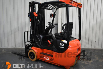   EP TDL201 2 Tonne Electric Forklift 4.8m Container Mast with Fork Positioner & Sideshift