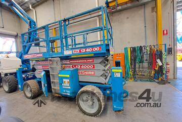 Genie GS-4390 RT 2023 43ft Rough Terrain Scissor Lift 680kg SWL, Deutz Diesel