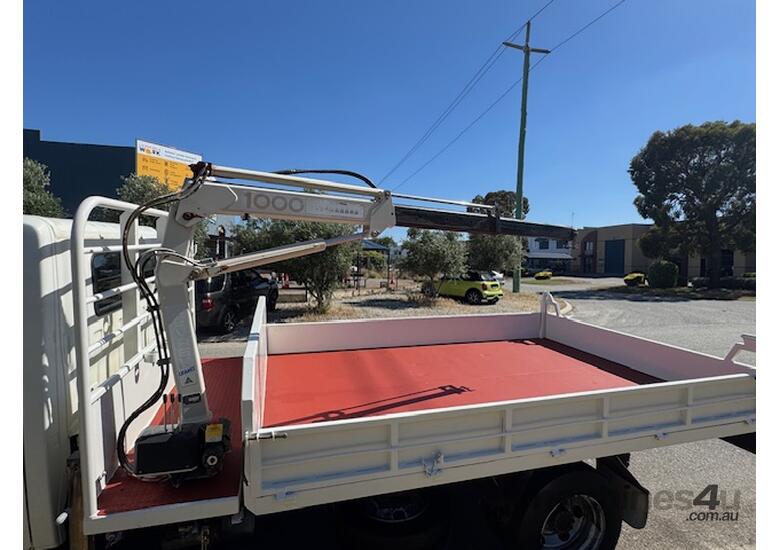 Truck Tipper Hino 917 Dual Cab 6 speed manual with 1 tonne Crane 2013 WA23152 SN1805