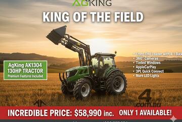 AgKing - 130HP Tractor Premium Cabin - All the features without the price tag!