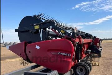 2022 CASE IH 4152 Draper Front and Badengi Trailer