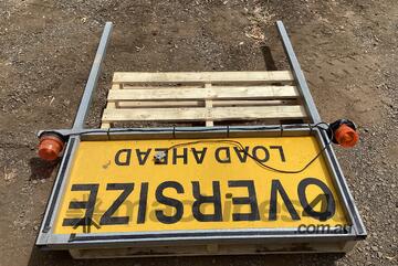 Pilot Vehicle Oversize Sign and Frame