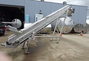 Conveyor, Belt (incline), 450mm W x 5150mm L x 4300mm H