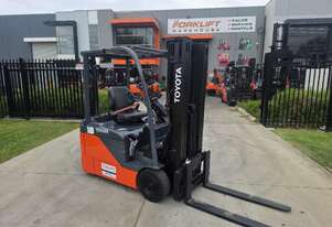 Toyota Forklift 1.8T 3 Wheel Electric - 2024 Battery (Unit#:AU489)