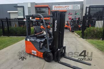 Toyota Forklift 1.8T 3 Wheel Electric - 2024 Battery (Unit#:AU489)