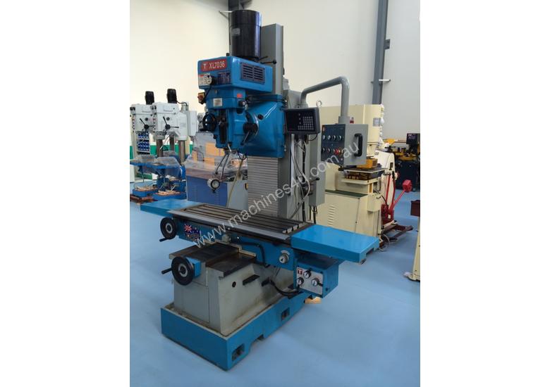 caption PUMA XL7036 BED MILL 3 AXIS DRO ISO40