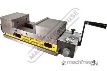 Safeway Pneumatic Production Vice PQV-200V 200mm Jaw Width 200mm Jaw Opening