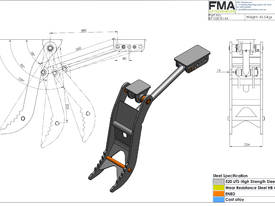 2.5 - 3.5T Excavator Thumb - picture1' - Click to enlarge