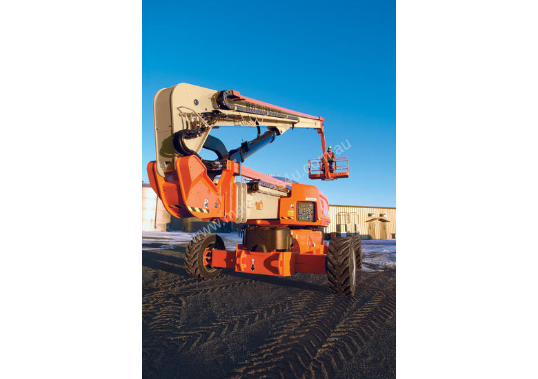 caption 2009 JLG 1250AJP Articulating Boom Lift