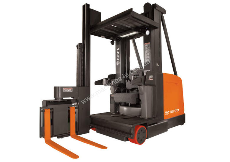 caption Toyota 9000 Series Swing-Reach Forklift