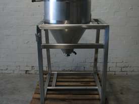 Stainless Steel Jacketed Mixer Mixing Cone Tank - 100L - picture0' - Click to enlarge