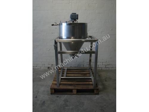 Stainless Steel Jacketed Mixer Mixing Cone Tank - 100L