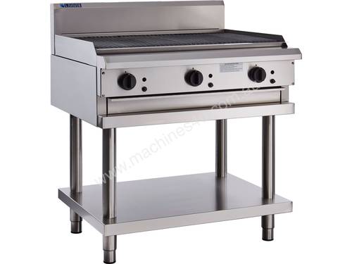 900mm Chargrill with legs & shelf