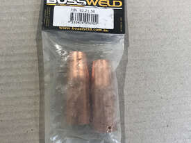 Bossweld Tweco Style MIG Welding Gas Nozzle 13mm 91.21.50 - Pack of 2 - picture2' - Click to enlarge