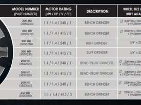 Brobo Waldown Bench Grinder 200HD 240 Volt Part Number: 3850220 - picture1' - Click to enlarge
