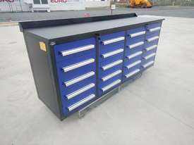 2.1m Work Bench/Tool Cabinet c/w 20 Drawers - picture0' - Click to enlarge