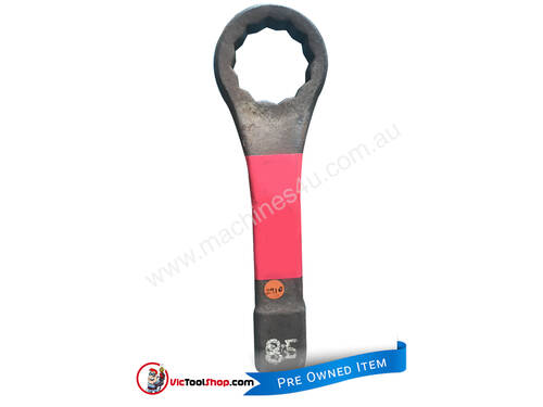 Proto Ring Spanner, Ring end slogging wrench, flogging spanner,  85mm Metric (x 450mm long) CRANKED