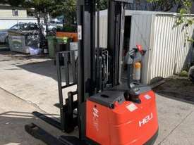 Heli CQDH14/850 1400kg Container entry walkie stacker.  - picture0' - Click to enlarge