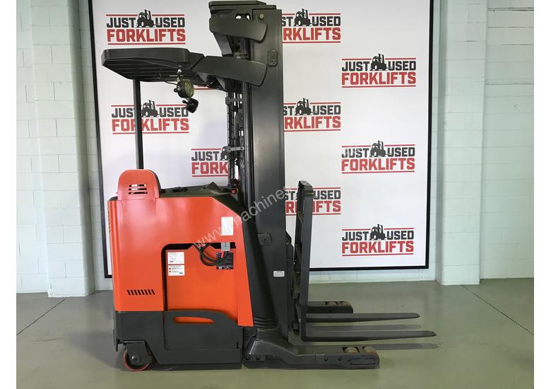 caption RAYMOND STAND ON FORKLIFTS 740-R45TT S/N 11/FB25702 LOCATED COOPERS PLAINS BRISBANE