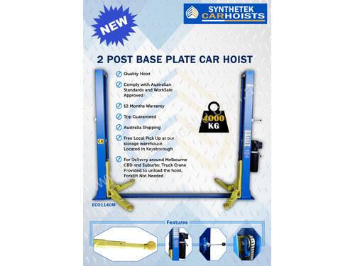 New 4 Ton 2 Post Base Plate Car Hoist