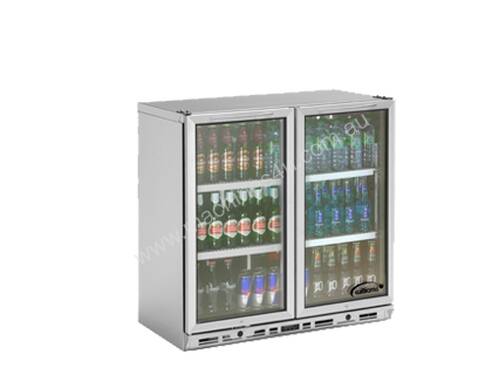 Williams BC2SS Bottle Cooler Glass 2 Door Refrigerator