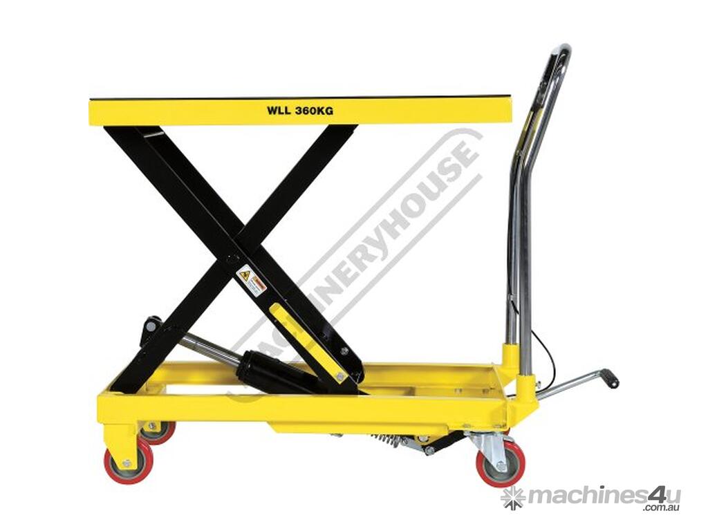 New Hafco LT360 Hydraulic Lifter Trolley 360kg Load Capacity 240 775mm