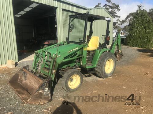 John Deere 4410 backhoe and 4 in 1 bucket