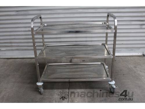 Stainless Steel 3 Tier Trolley