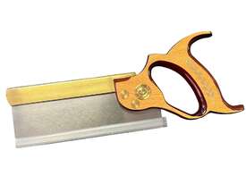 Tenon Saw with Brass Backed Blade and Two Toned Red Stain / Beech Handle with Gold Leaf by Pax - picture0' - Click to enlarge