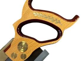 Tenon Saw with Brass Backed Blade and Two Toned Red Stain / Beech Handle with Gold Leaf by Pax - picture1' - Click to enlarge