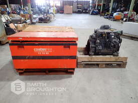 4 CYLINDER DUETZ ENGINE (PARTS) & 2 X METAL TOOL BOXES - picture0' - Click to enlarge