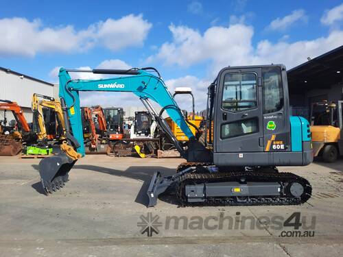 2021 SUNWARD SWE60E 6T EXCAVATOR UNUSED WITH FULL A/C CABIN, STEEL TRACKS, QUICK HITCH AND BUCKETS