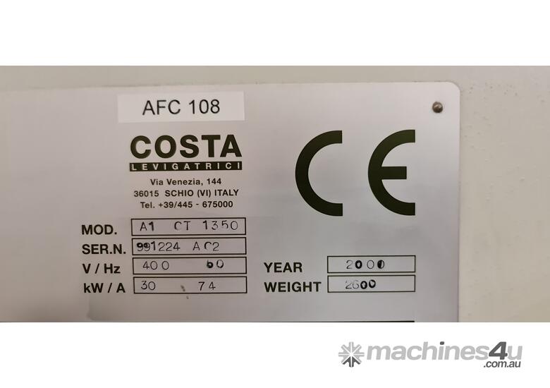 Used 2000 Costa Wide Belt Sander Sander in , Listed on Machines4u