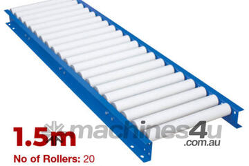 450mm Wide Gravity Conveyor with Nylon Rollers 1.5m Long (CGR082)