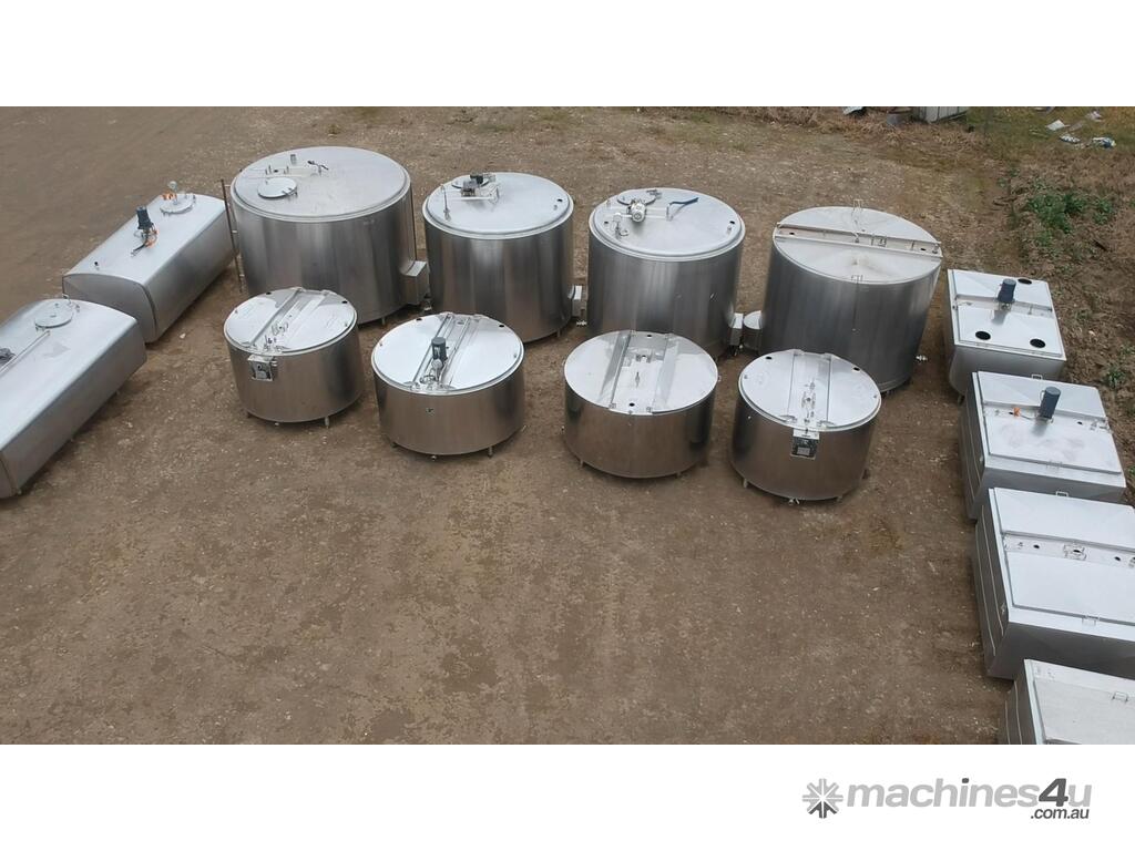Used Not Specified Unknown STAINLESS STEEL TANKS MILK VATS WINE BREWING