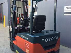 Refurbished Toyota 7FBE18 1.8 Ton 3 Wheel Electric Counterbalance Forklift  - picture0' - Click to enlarge