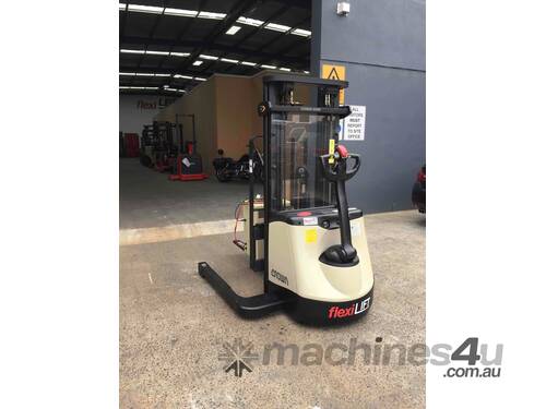 Crown SX3000 Container Mast 3 Stage Walkie Stacker with Side Shift- Refurbished 