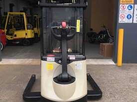 Crown SX3000 Container Mast 3 Stage Walkie Stacker with Side Shift- Refurbished  - picture0' - Click to enlarge