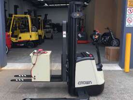 Crown SX3000 Container Mast 3 Stage Walkie Stacker with Side Shift- Refurbished  - picture2' - Click to enlarge