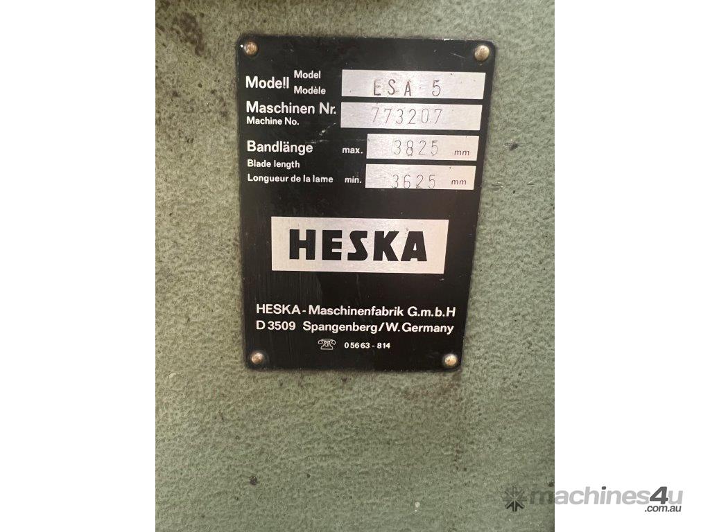 Used heska ESA5 Vertical Bandsaws (857350)