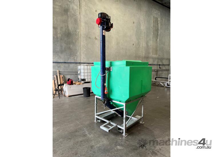 Used Jacky Jacky Grain Hopper Silo Bin 1730L With Electric Auger Unit