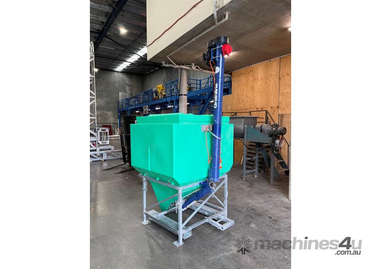 Used Jacky Jacky Grain Hopper Silo Bin 1730L With Electric Auger Unit