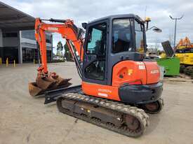 KUBOTA KX057-4 EXCAVATOR WITH 3522 HOURS, 2017, A/C CAB, HITCH, BUCKETS AND RUBBER TRACKS - picture0' - Click to enlarge