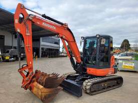 KUBOTA KX057-4 EXCAVATOR WITH 3522 HOURS, 2017, A/C CAB, HITCH, BUCKETS AND RUBBER TRACKS - picture1' - Click to enlarge