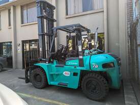 Mitsubishi Diesel 7 Tonne Diesel Forklift only 152 hours Since new , As new Condition  - picture0' - Click to enlarge