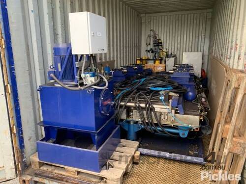 100Tonne Press with Hydraulic Pack - Note there is a quantity of original Drawings and Specification