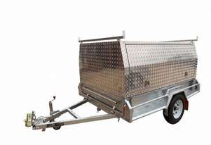8x5 Tradesman Trailer Aluminium Canopy Top 3 Way Open Doors BIGMAN TRAILER