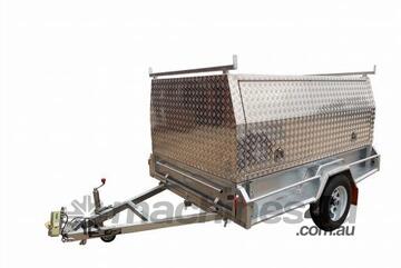 8x5 Tradesman Trailer Aluminium Canopy Top 3 Way Open Doors BIGMAN TRAILER