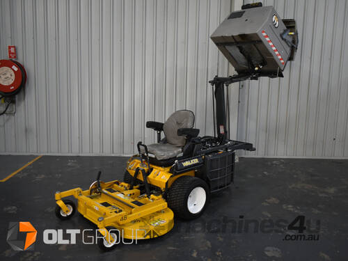 caption Walker MD21D Zero Turn Mower with High Dump 21hp Diesel Engine 48